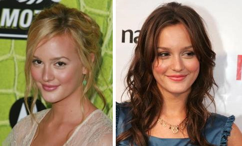 Leighton Meester loira e morena